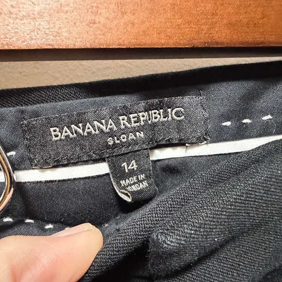 Banana Republic Black Sloan Pants Size 14 - Picture 4 of 6
